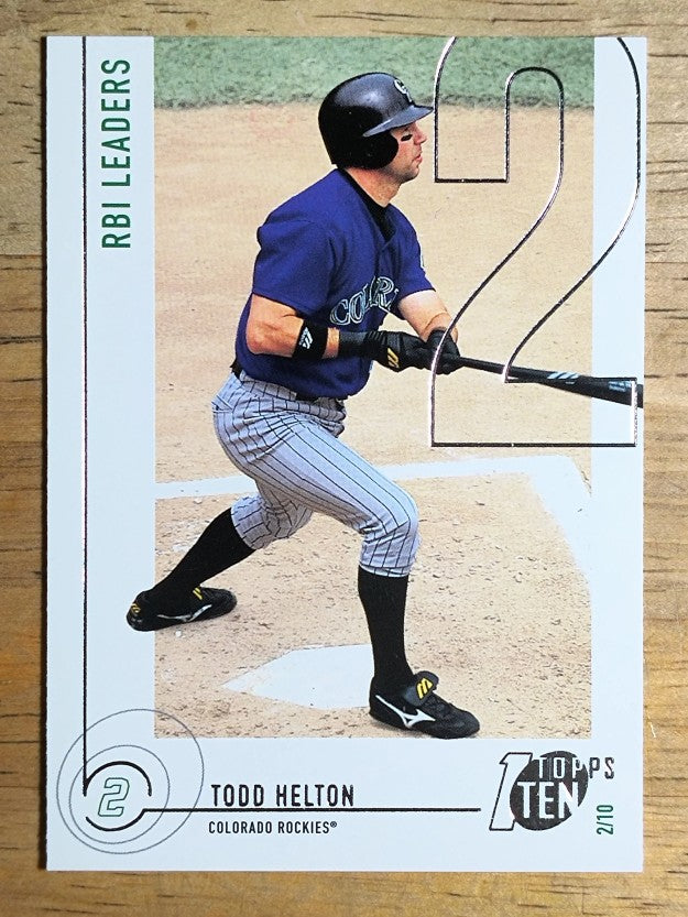 2002 Topps Ten #43 Todd Helton RBI