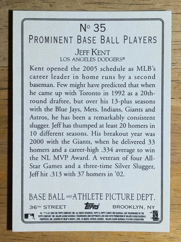 2005 Topps Turkey Red #35 Jeff Kent