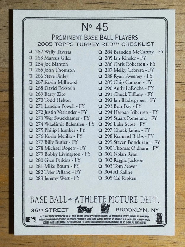 2005 Topps Turkey Red #45 Play At the Plate Javy Lopez CL