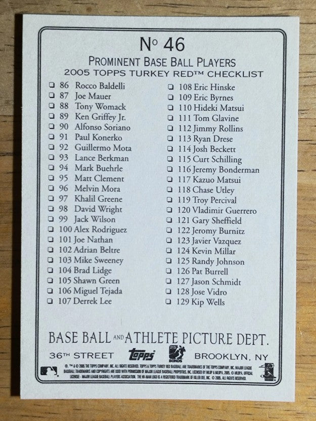 2005 Topps Turkey Red #46 Scott Rolen Diggin' In CL