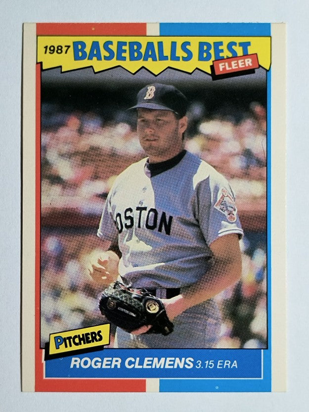 1987 Fleer Sluggers/Pitchers #10 Roger Clemens
