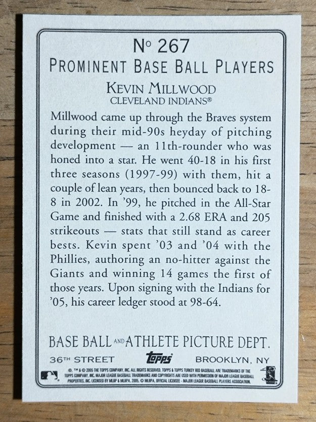 2005 Topps Turkey Red #267 Kevin Millwood