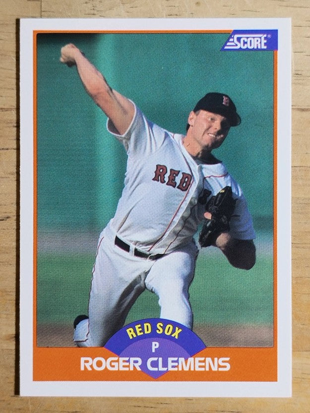 1989 Score #350 Roger Clemens COR/78 career wins