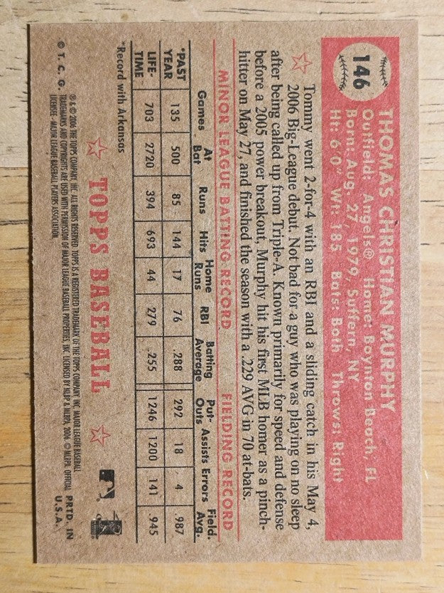 2006 Topps '52 #146 Tommy Murphy