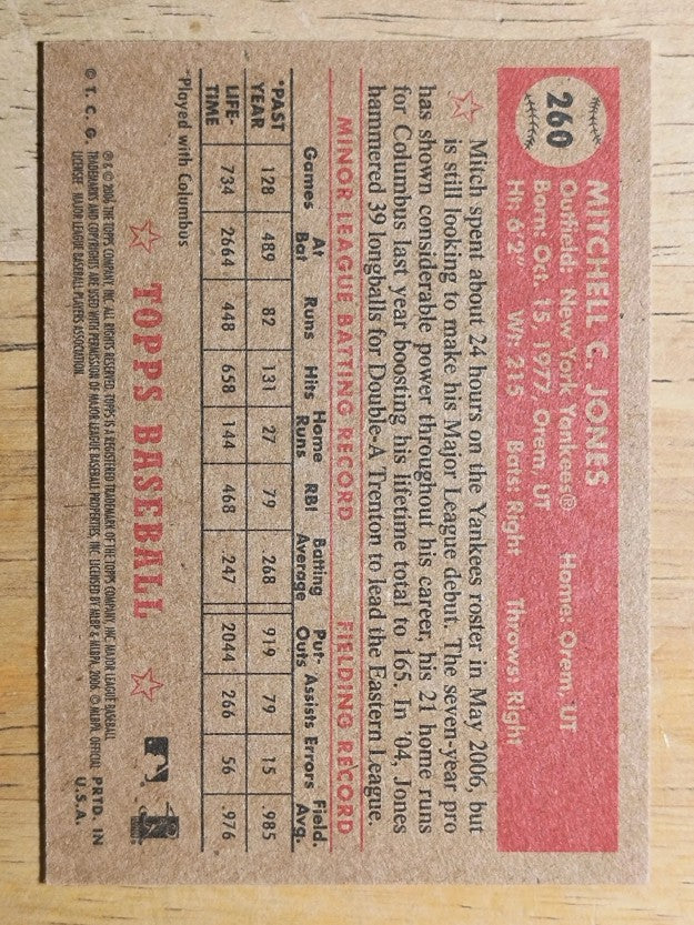 2006 Topps '52 #260 Mitch Jones