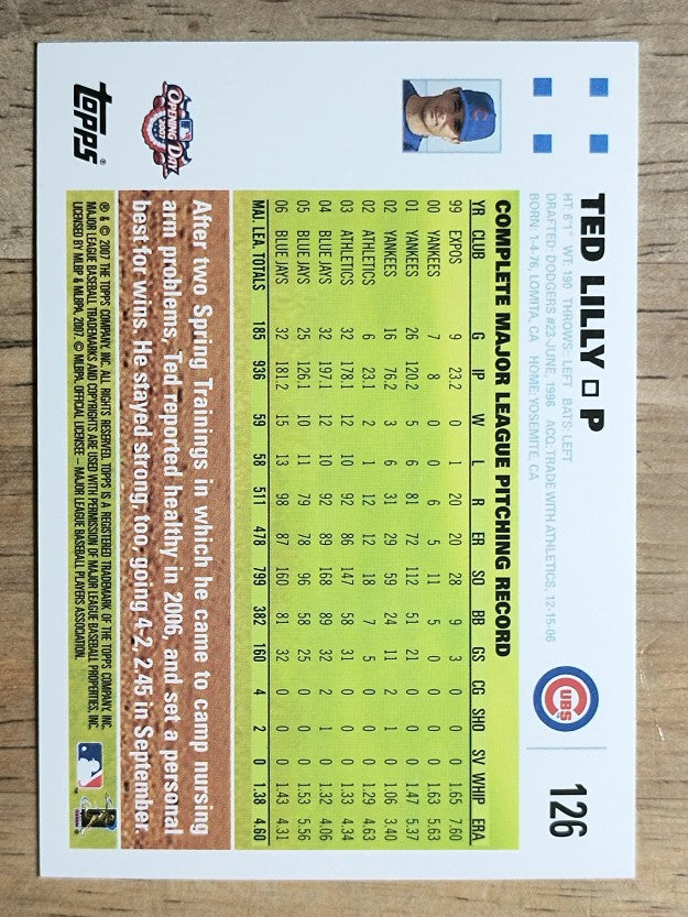 2007 Topps Opening Day #126 Ted Lilly