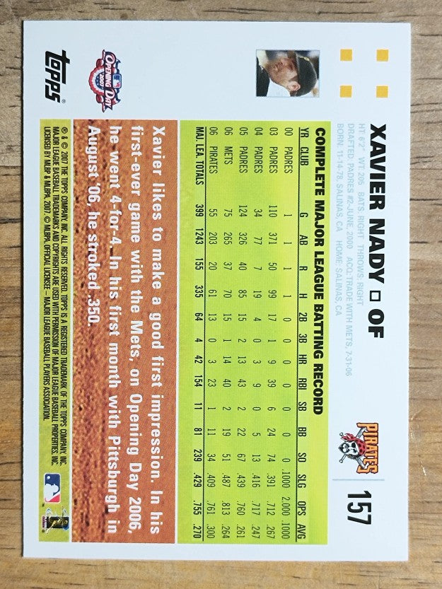 2007 Topps Opening Day #157 Xavier Nady
