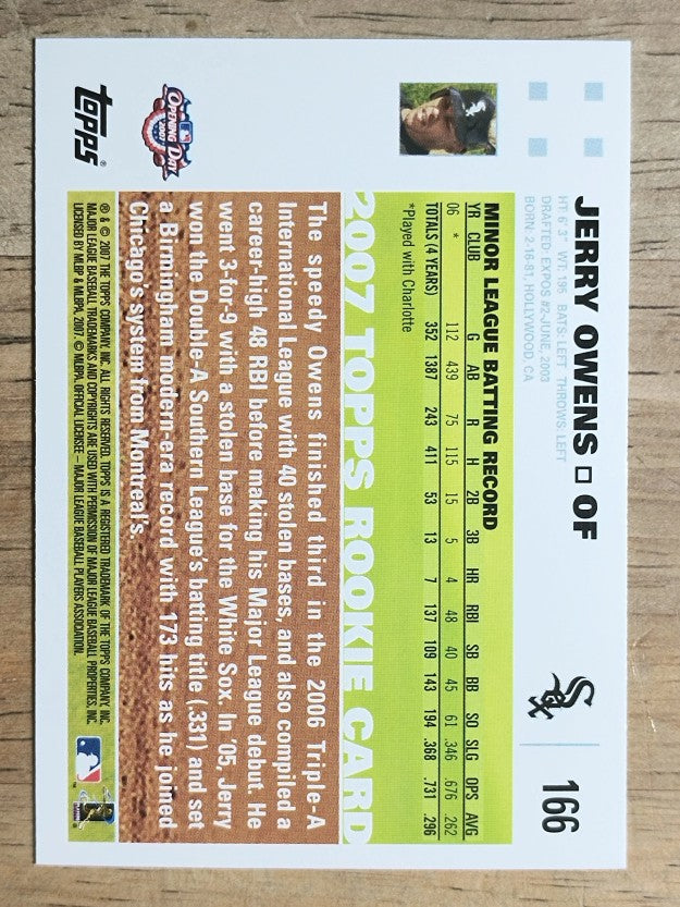2007 Topps Opening Day #166 Jerry Owens
