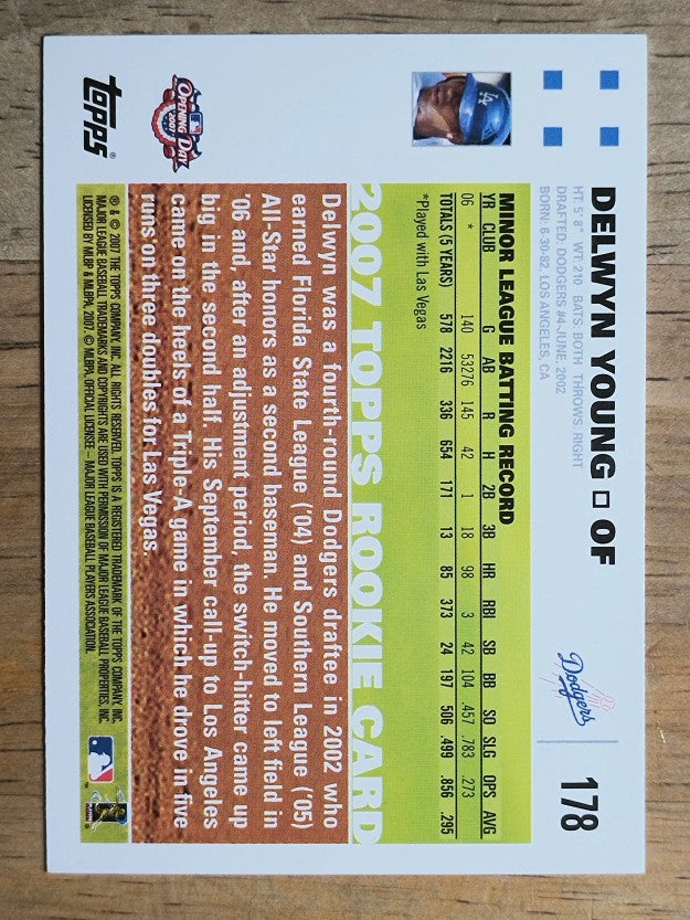 2007 Topps Opening Day #178 Delwyn Young