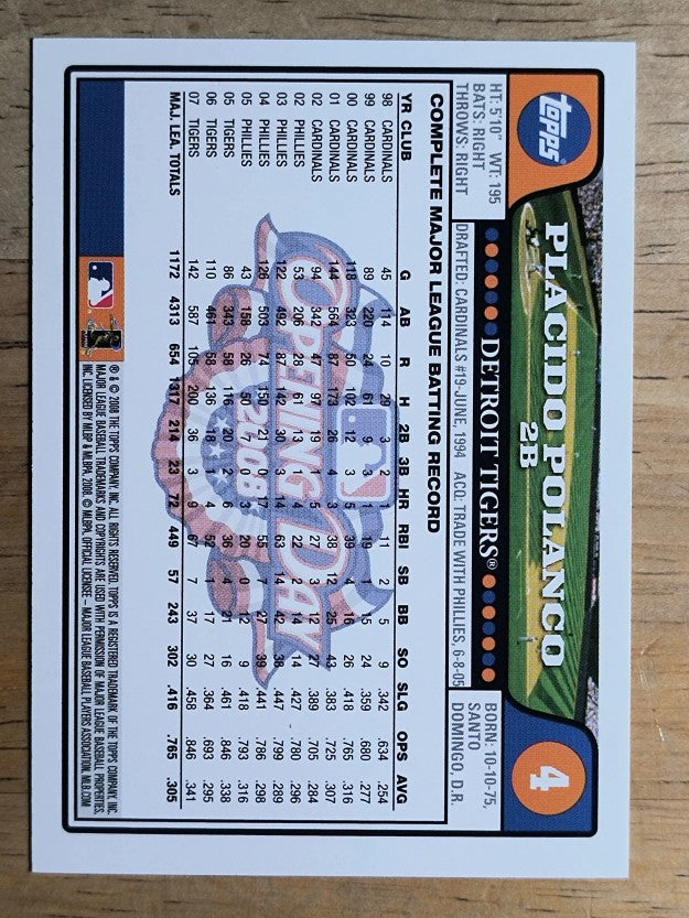 2008 Topps Opening Day #4 Placido Polanco