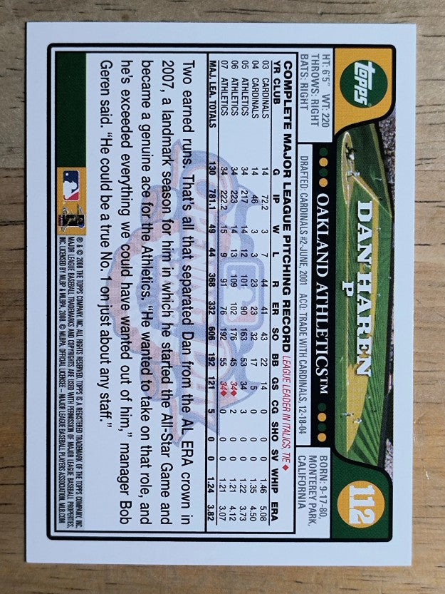 2008 Topps Opening Day #112 Dan Haren