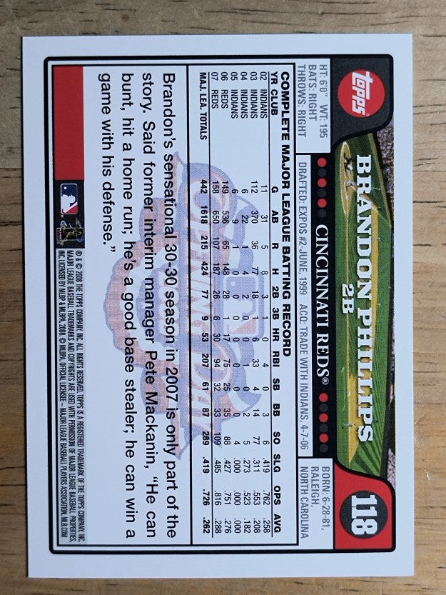 2008 Topps Opening Day #118 Brandon Phillips