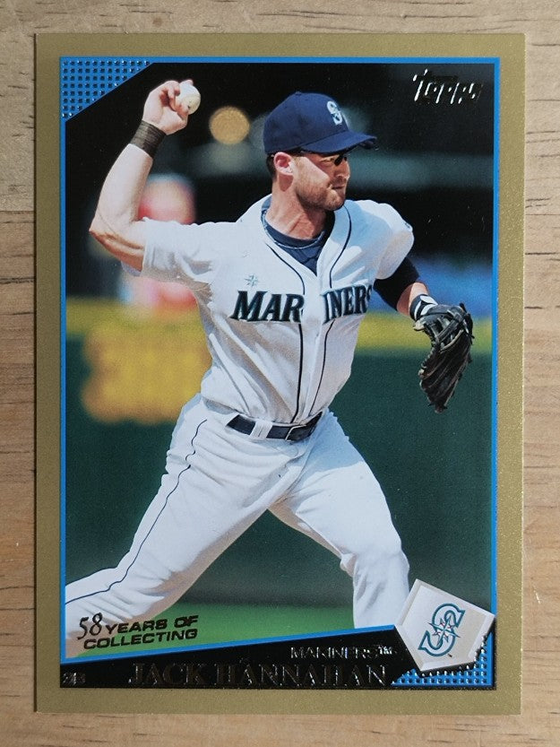 2009 Topps Update Gold Border #UH223 Jack Hannahan