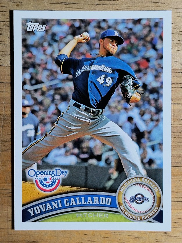 2011 Topps Opening Day #171 Yovani Gallardo