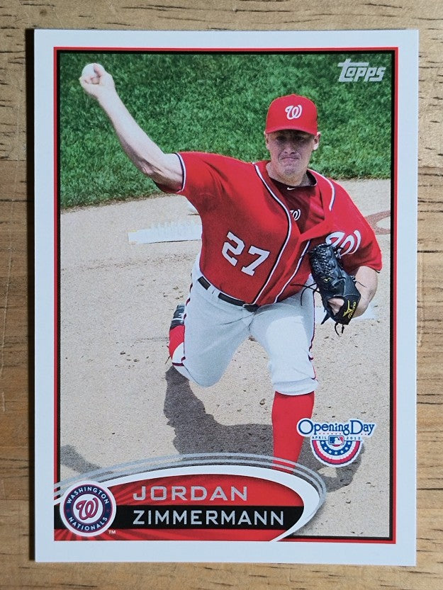 2012 Topps Opening Day #8 Jordan Zimmermann