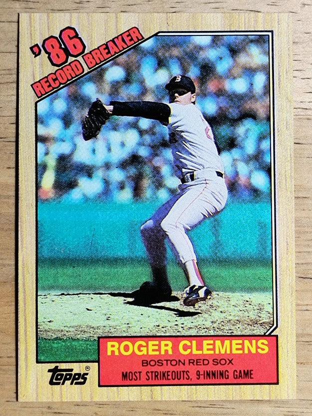 1987 Topps #1 Roger Clemens RB