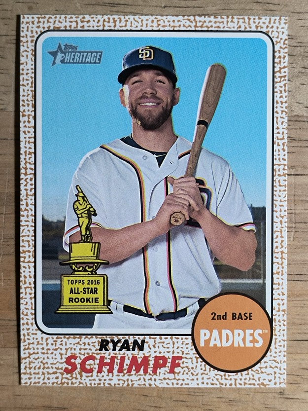 2017 Topps Heritage #24 Ryan Schimpf RC