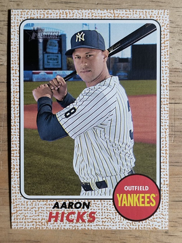 2017 Topps Heritage #25 Aaron Hicks