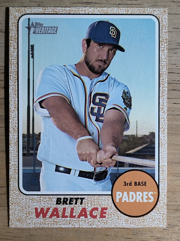 2017 Topps Heritage #163 Brett Wallace