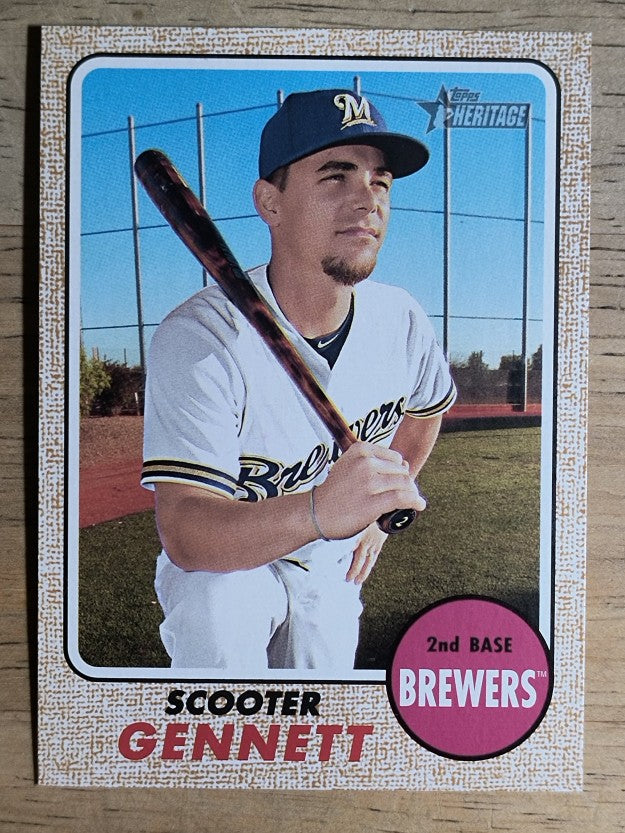 2017 Topps Heritage #262 Scooter Gennett