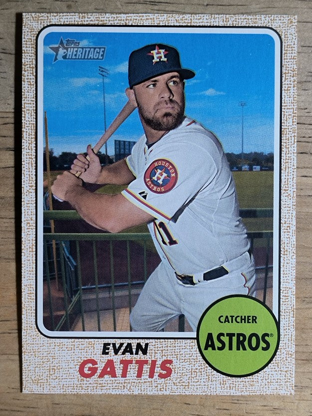 2017 Topps Heritage #321 Evan Gattis