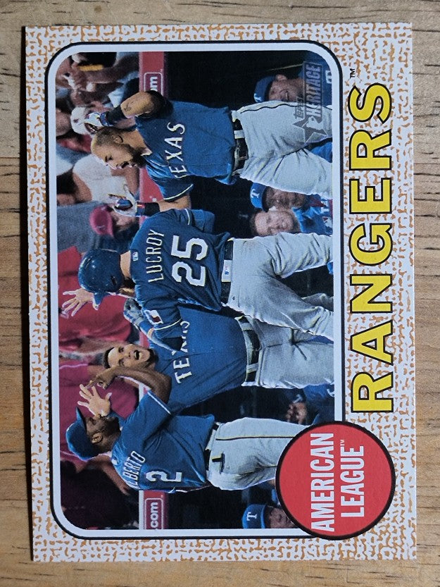 2017 Topps Heritage #394 Texas Rangers TC