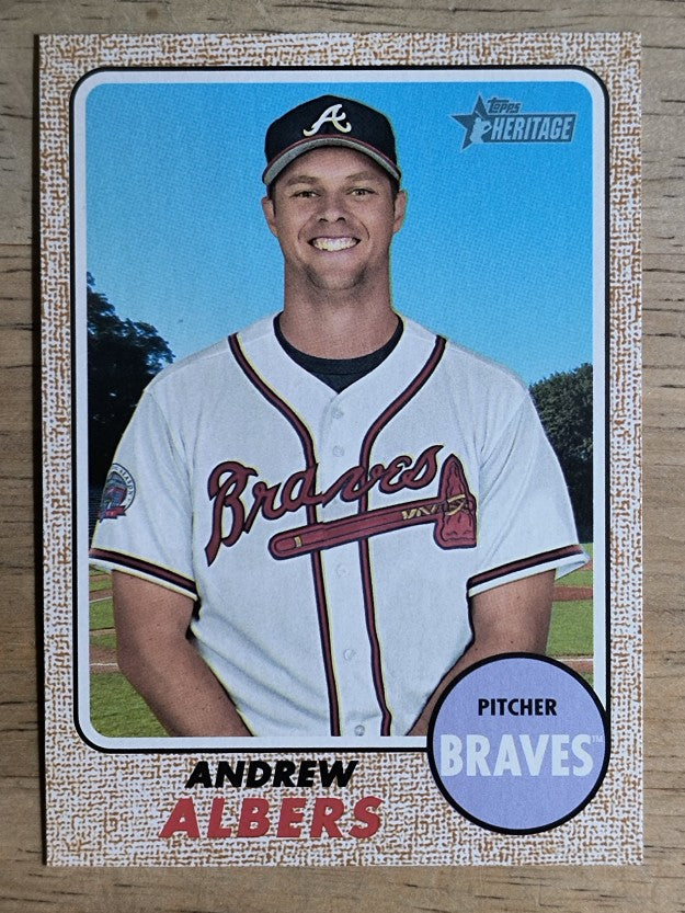 2017 Topps Heritage #539 Andrew Albers RC