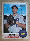 2017 Topps Heritage #590 Travis d'Arnaud