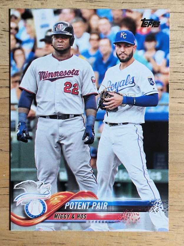 2018 Topps #262 Potent Pair/Eric Hosmer/Miguel Sano