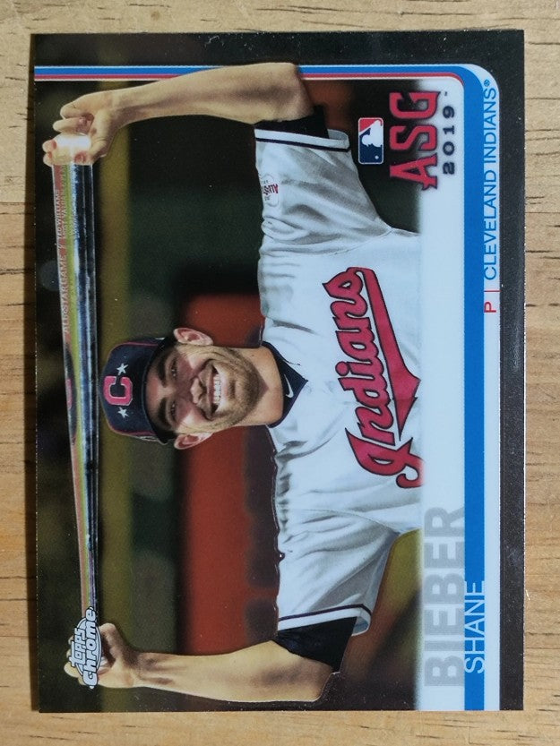 2019 Topps Chrome Update #100 Shane Bieber AS