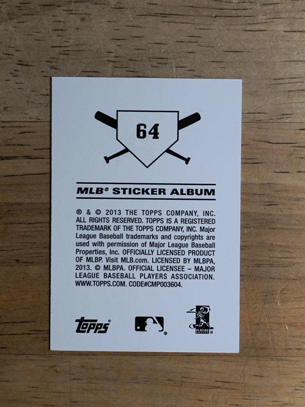 2013 Topps Stickers #64 Austin Jackson