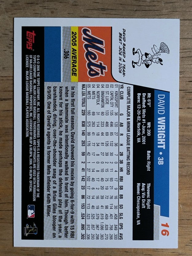 2006 Topps Opening Day #16 David Wright