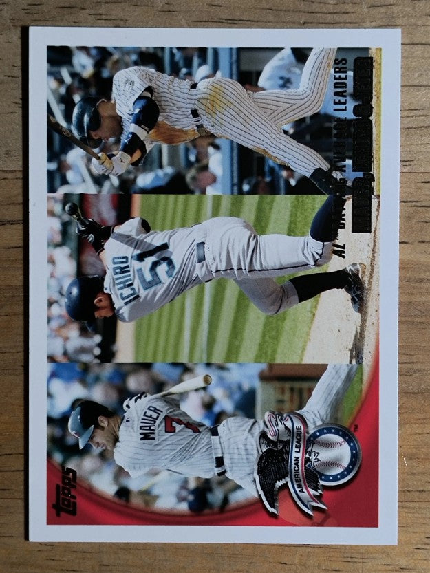 2010 Topps #8 Joe Mauer/Ichiro Suzuki/Derek Jeter