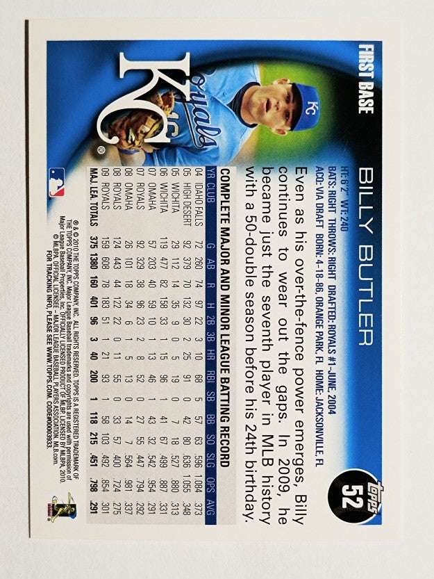 2010 Topps #52 Billy Butler