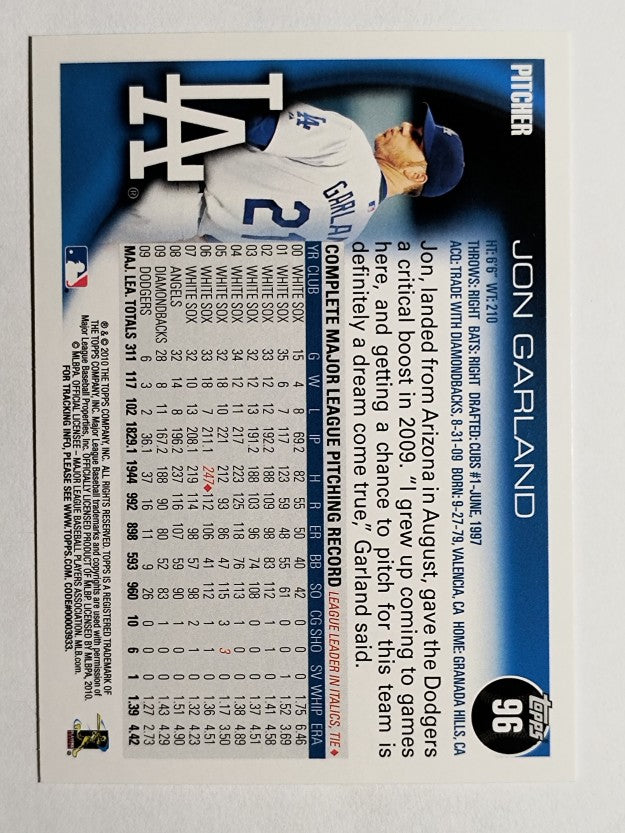 2010 Topps #96 Jon Garland
