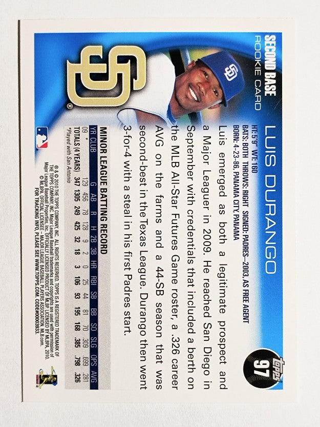 2010 Topps #97 Luis Durango RC