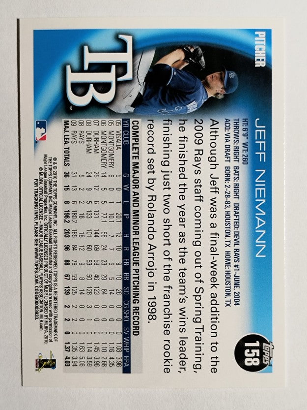 2010 Topps #158 Jeff Niemann