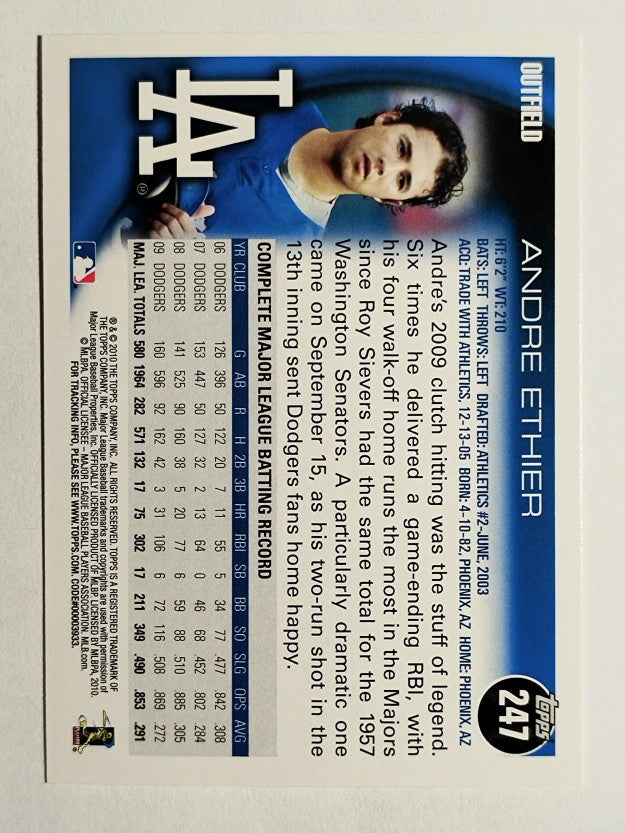 2010 Topps #247 Andre Ethier