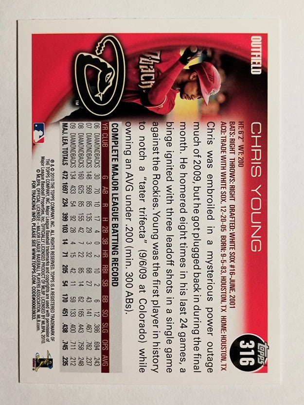 2010 Topps #316 Chris Young