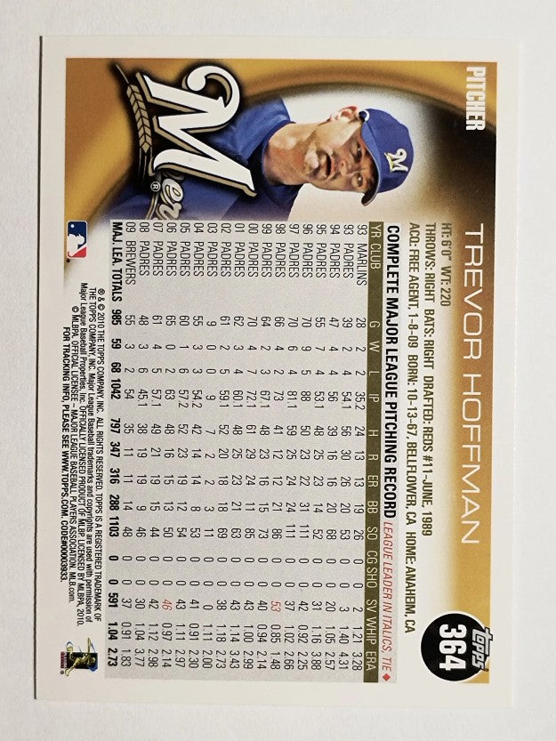 2010 Topps #364 Trevor Hoffman