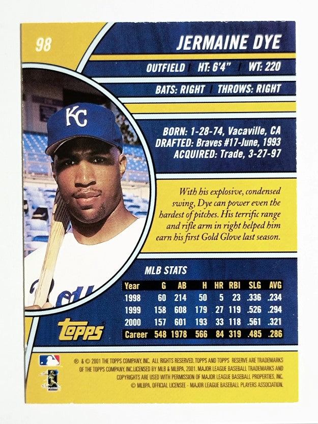 2001 Topps Reserve #98 Jermaine Dye
