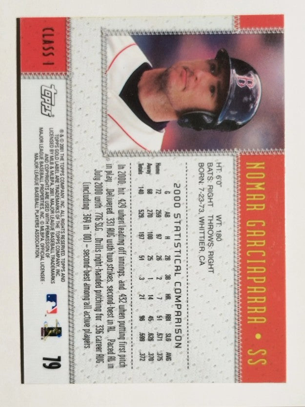 2001 Topps Gold Label Class 1 #79 Nomar Garciaparra