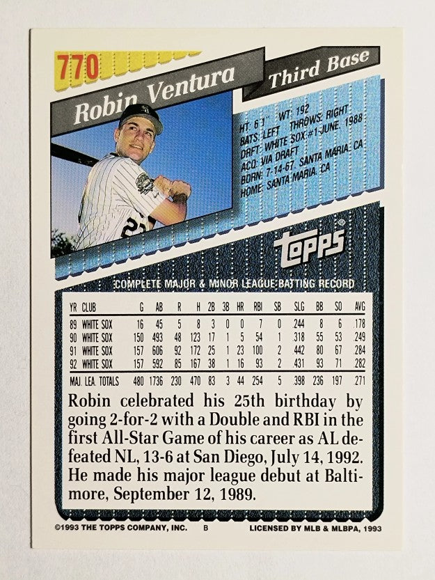 1993 Topps Gold #770 Robin Ventura