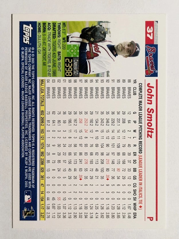 2005 Topps Opening Day #37 John Smoltz