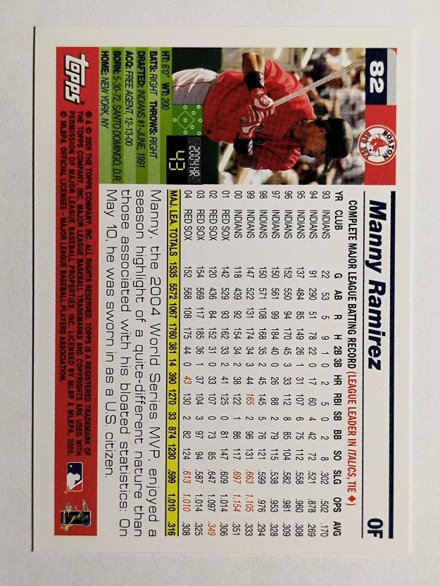 2005 Topps Opening Day #82 Manny Ramirez