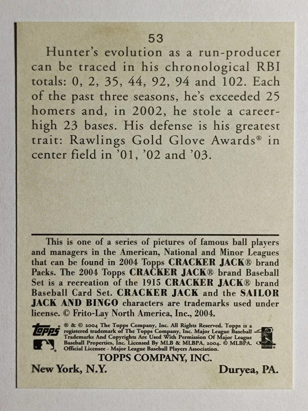 2004 Topps Cracker Jack #53 Torii Hunter