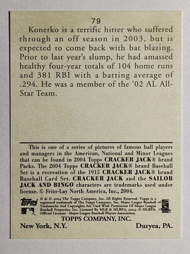 2004 Topps Cracker Jack #79 Paul Konerko