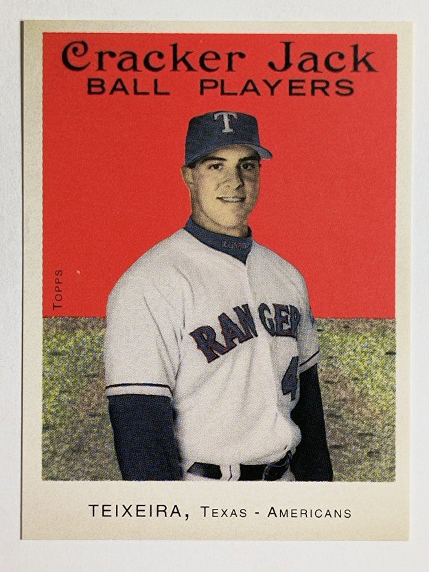 2004 Topps Cracker Jack Mini Stickers #126 Mark Teixeira SP