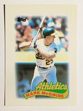 1989 Topps Mini Leaders #70 Mark McGwire