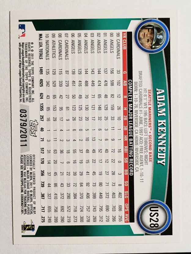 2011 Topps Update Gold #US28 Adam Kennedy